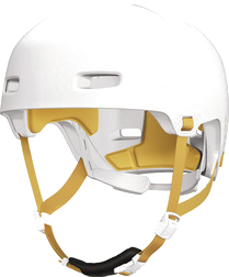 ABUS XOXO helm polar white, schuin vooraanzicht