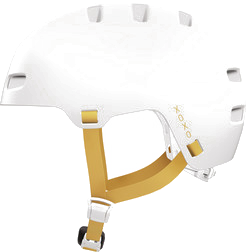 ABUS XOXO helm polar white, zijaanzicht