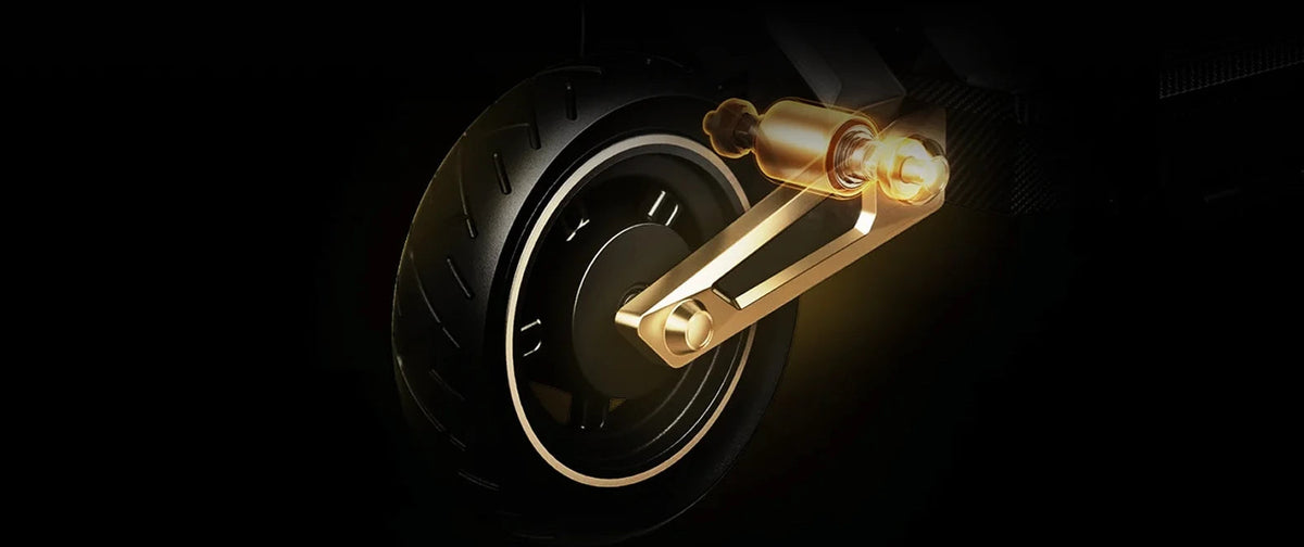 Automotive-grade suspension, powered by the advanced Damping Arm™ system