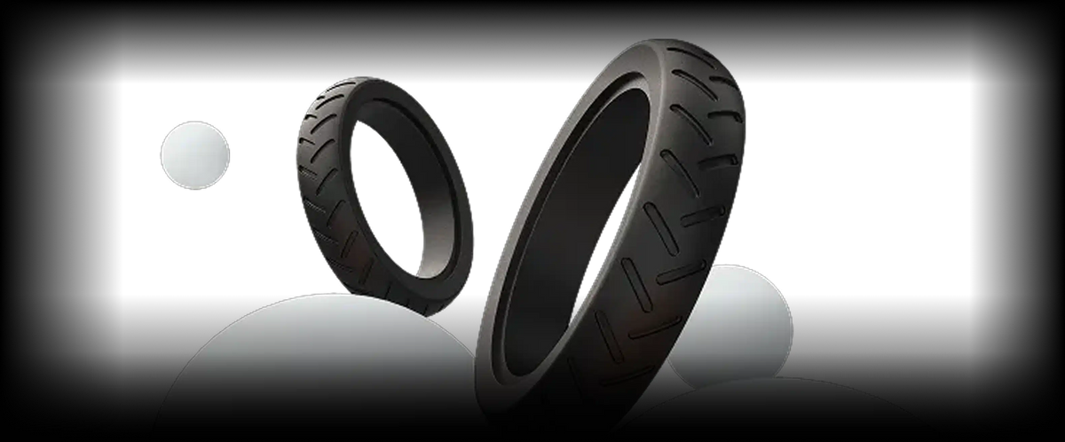 Solid tires, smooth rides